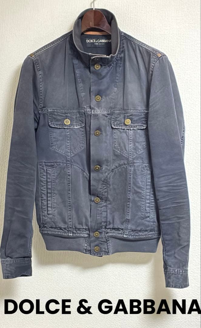 DOLCE & GABBANA ブラックデニムジャケット