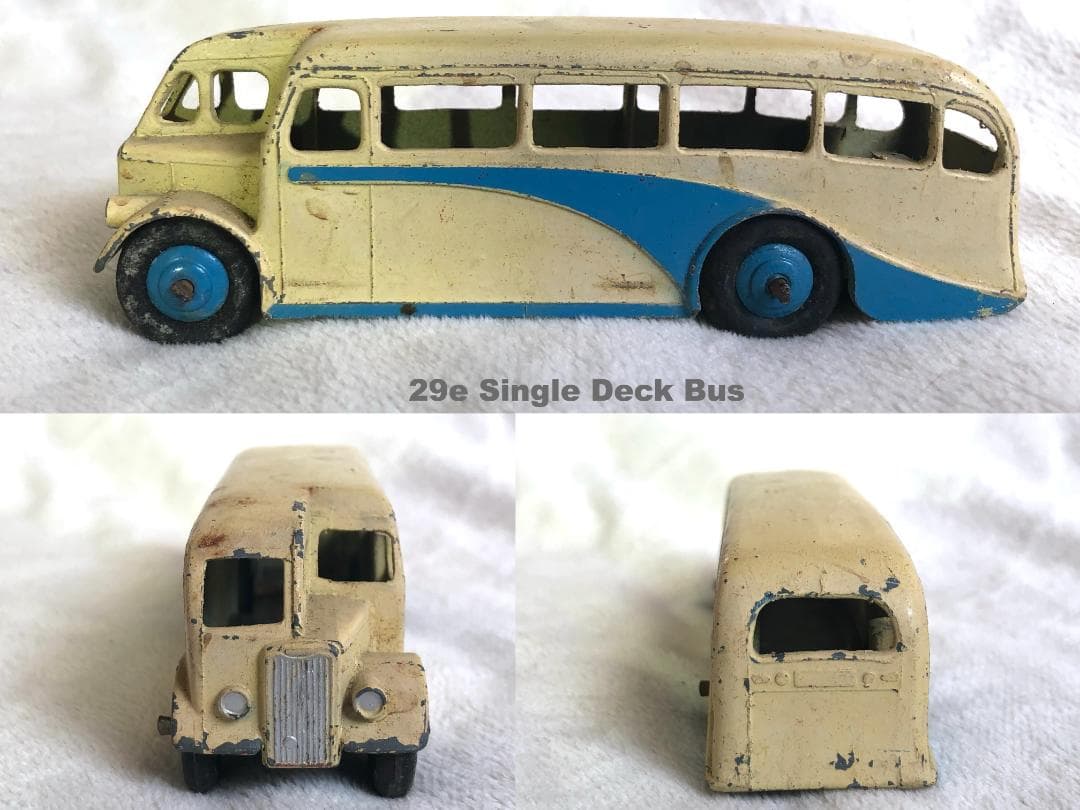 【当時物】英国製 DINKY サービス車両＆バス 7台セット 消防車ハシゴ付