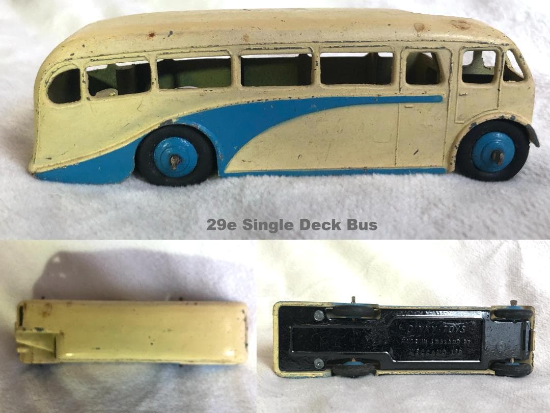 【当時物】英国製 DINKY サービス車両＆バス 7台セット 消防車ハシゴ付