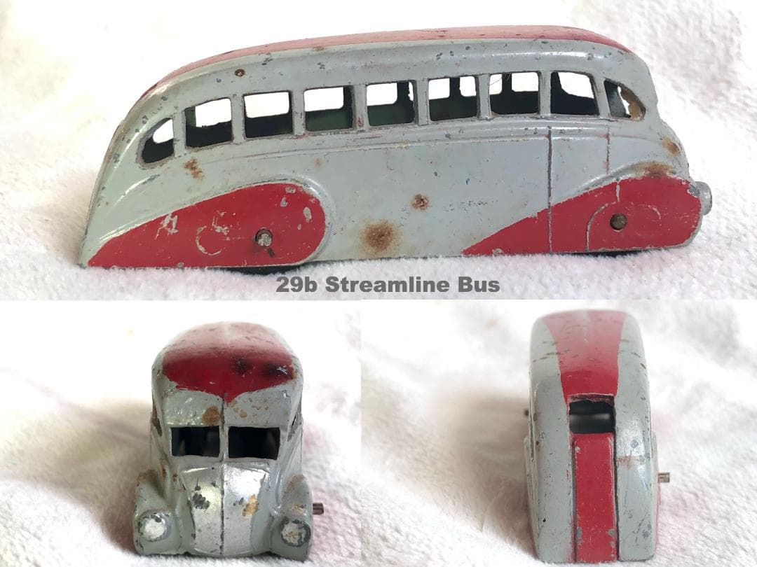 【当時物】英国製 DINKY サービス車両＆バス 7台セット 消防車ハシゴ付