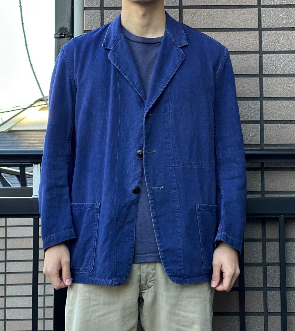 50s Pexwear イギリス ブルードリル ワーク ヴィンテージ ジャケット