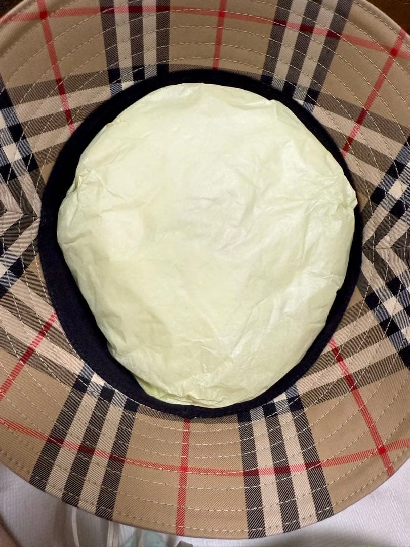 【超美品】Burberry 定番 チェック柄 M バケットハット