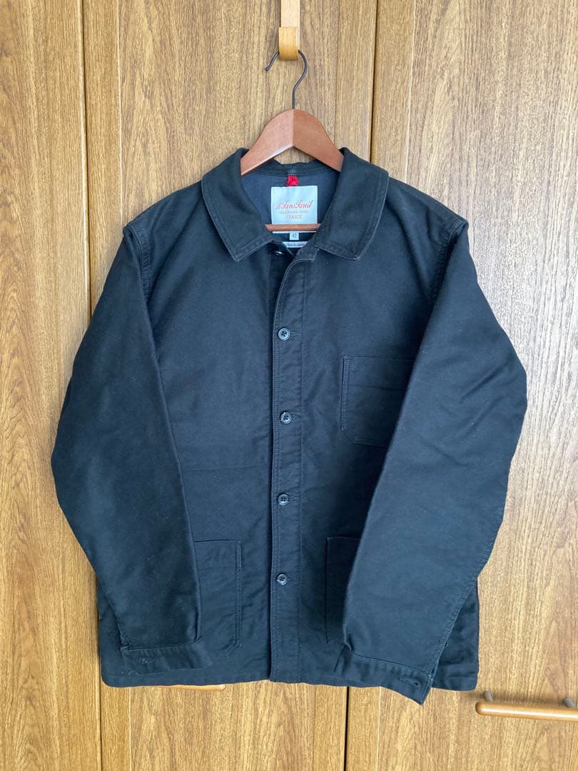 Le Sans Pareil ルサンパレイユ　ブラックモールスキン　カバーオール