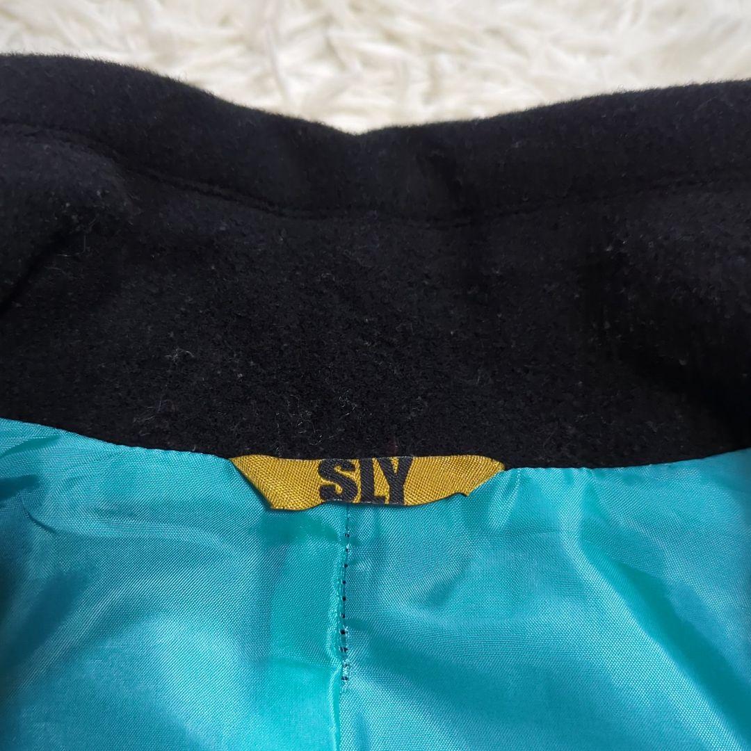 SLY M ベビドンコート カシミヤ 金ボタン ダブルブレスト ミドルコート