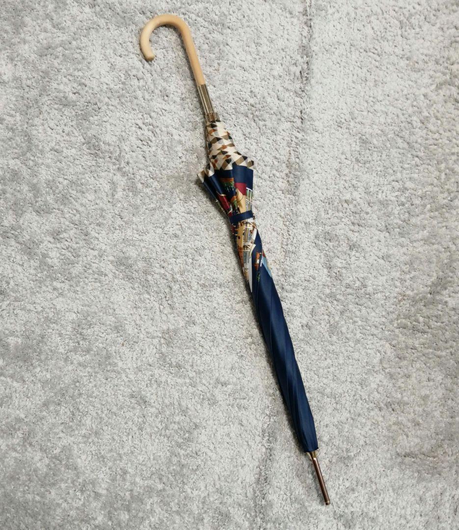 【極美品】DAKS　ダックス　雨傘　テディベア　ネイビー