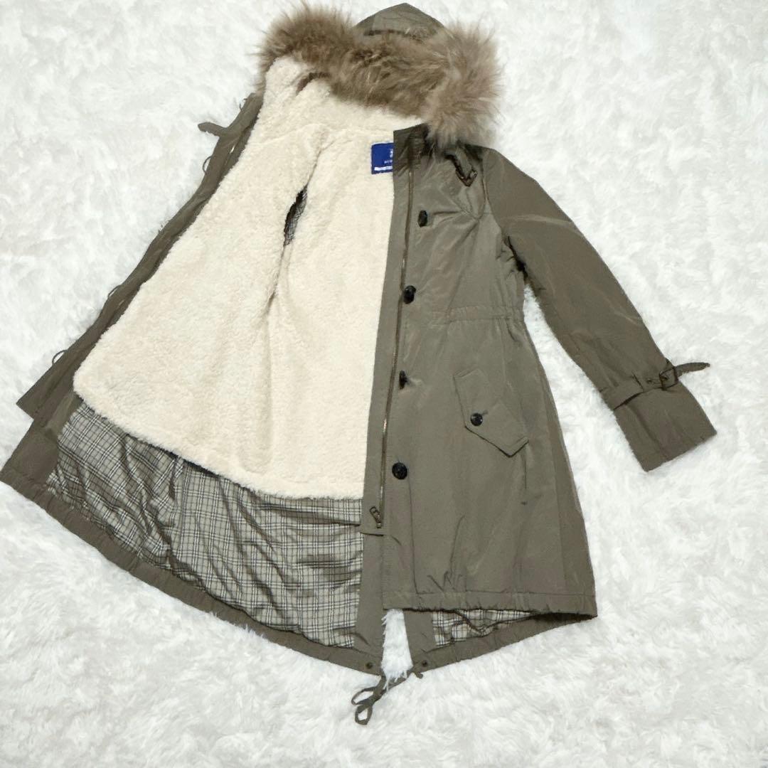 【最終価格‼︎】バーバリーブルーレーベル モッズコート ノバチェック ボアライナー