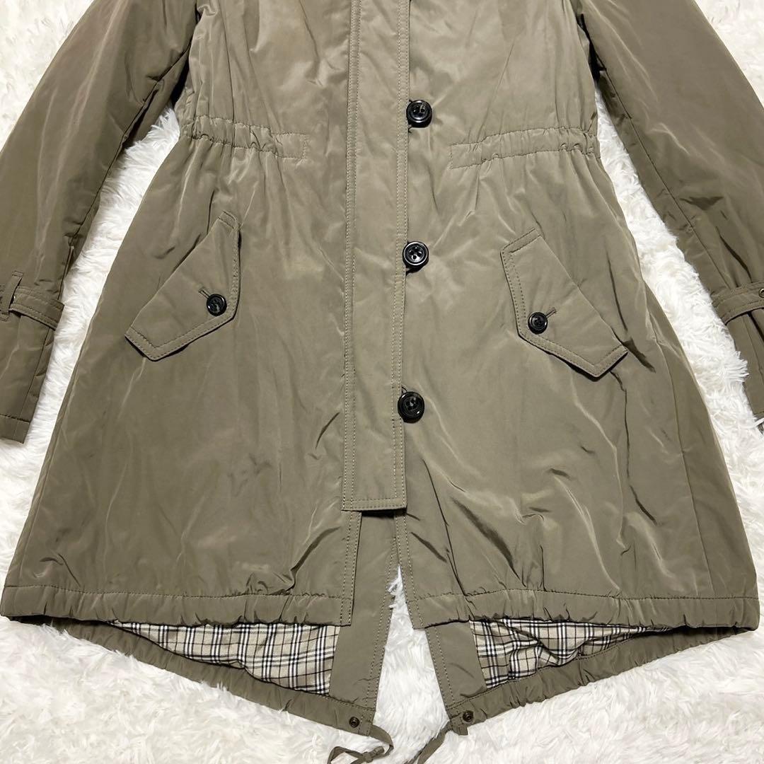 【最終価格‼︎】バーバリーブルーレーベル モッズコート ノバチェック ボアライナー