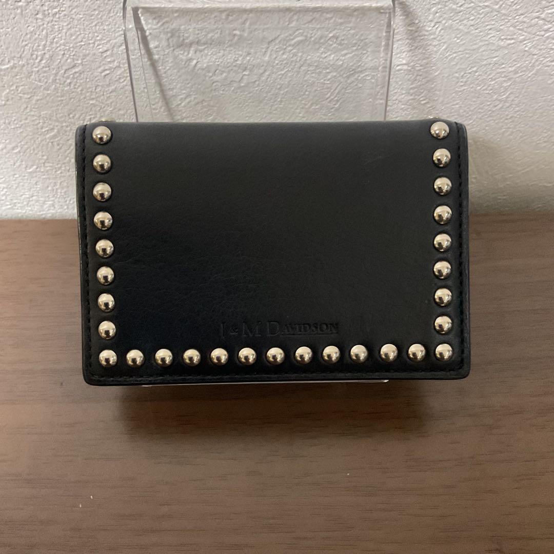 開店セール☆使用二日 美品 J&M DAVIDSON レザー スタッズ 名刺入れ