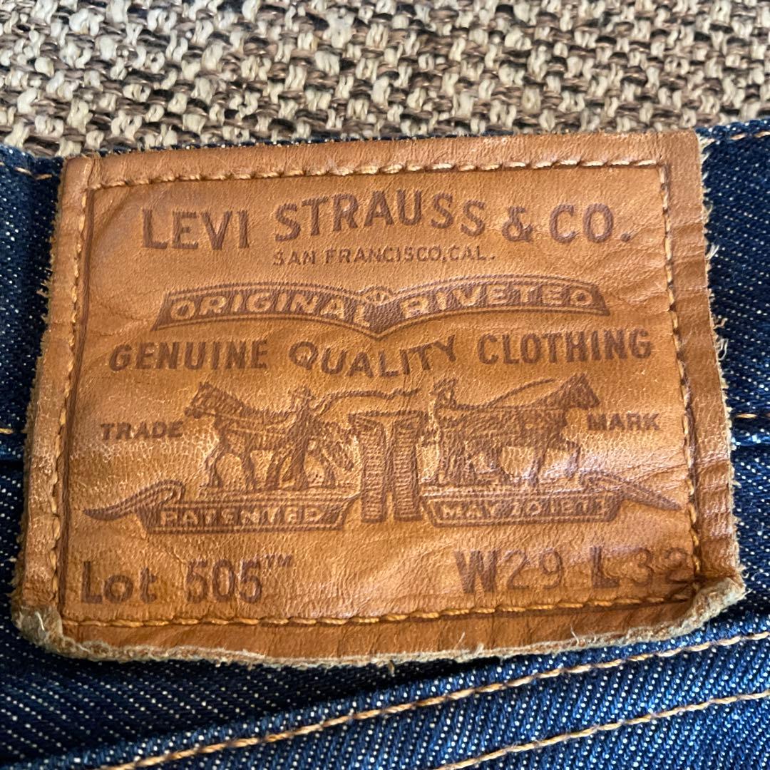 み*り様 リーバイス 505　W29　赤耳　ビッグＥ　復刻　セルビッジ デニム