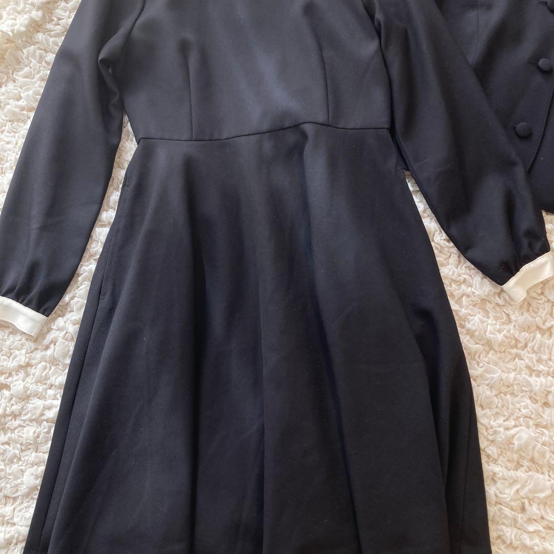 未使用級　ポンポネットジュニア　160 ワンピース　ジャケット　卒服　襟　受験