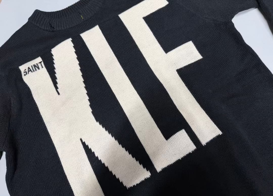 トップス Saint Mxxxxxx KLF_CREW NECK KNIT XL