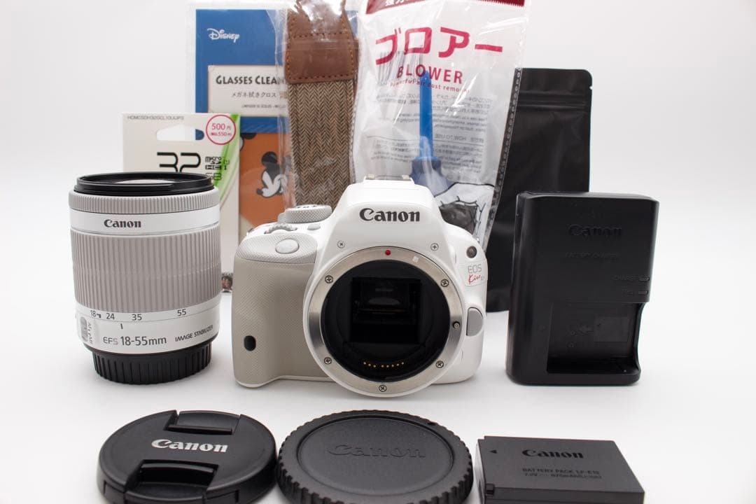 Canon EOS Kiss X7 ホワイト 純正レンズキット　スマホ転送　美品