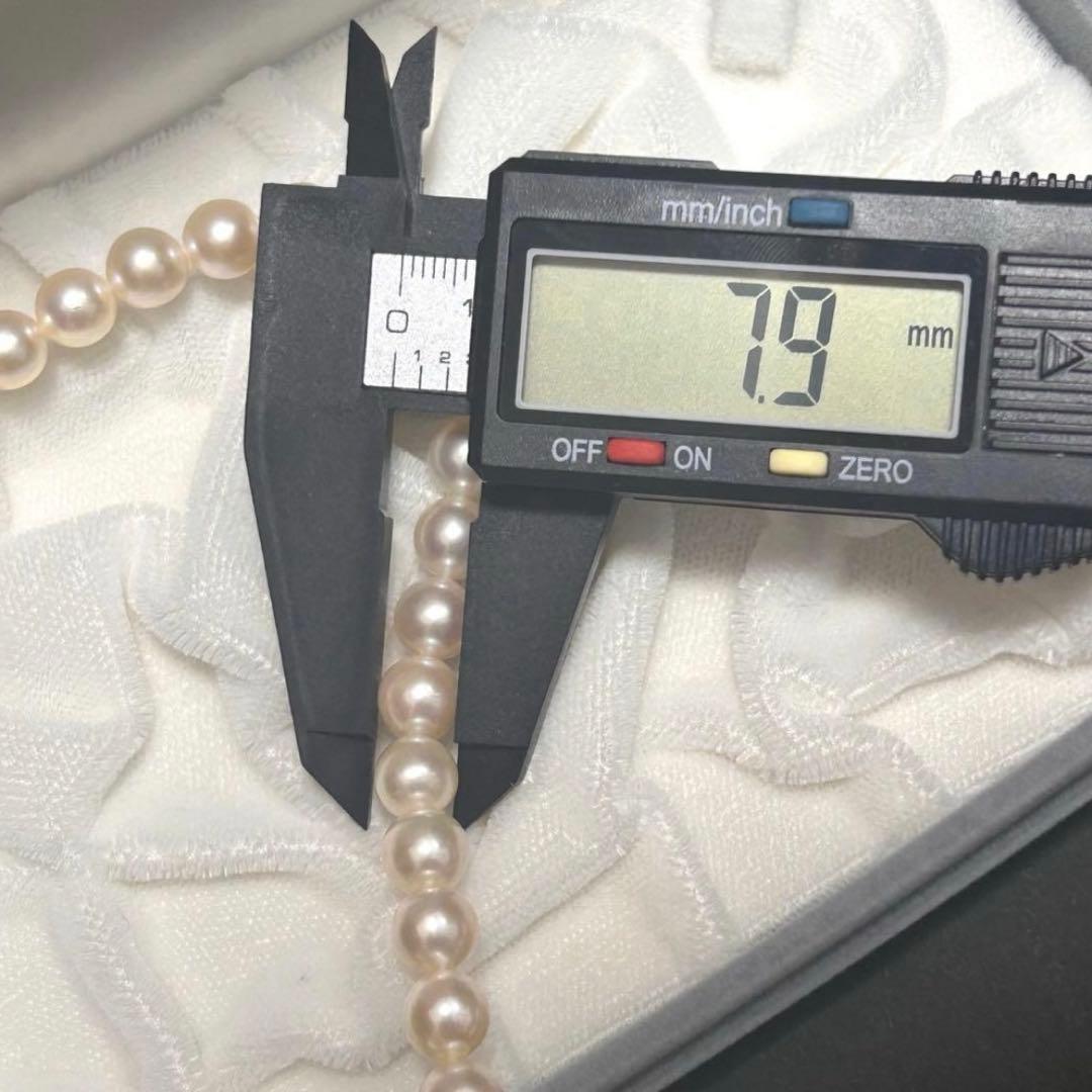 【証明書・ケース付き】田崎真珠 アコヤ パール ネックレス 7.5〜7.9mm