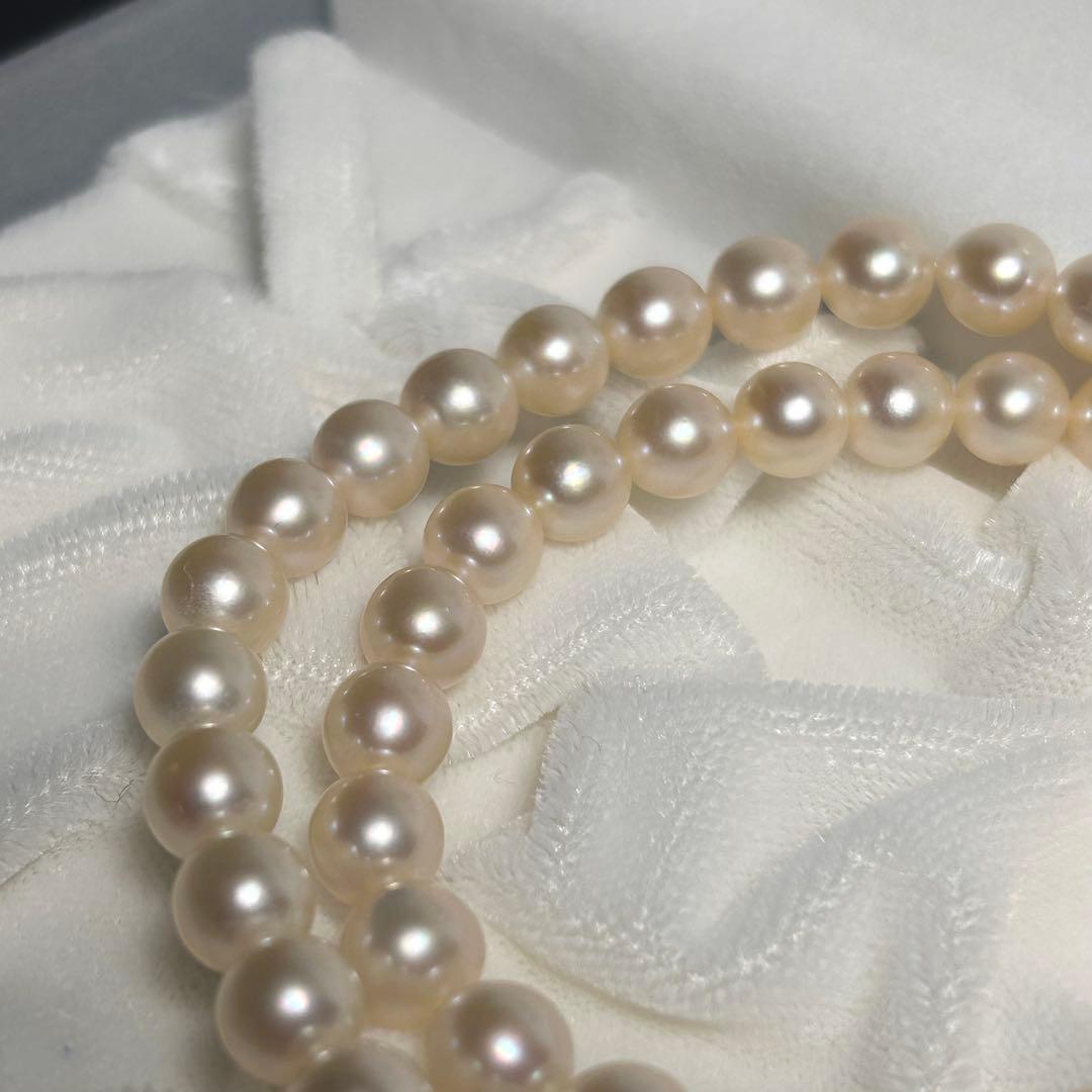 【証明書・ケース付き】田崎真珠 アコヤ パール ネックレス 7.5〜7.9mm