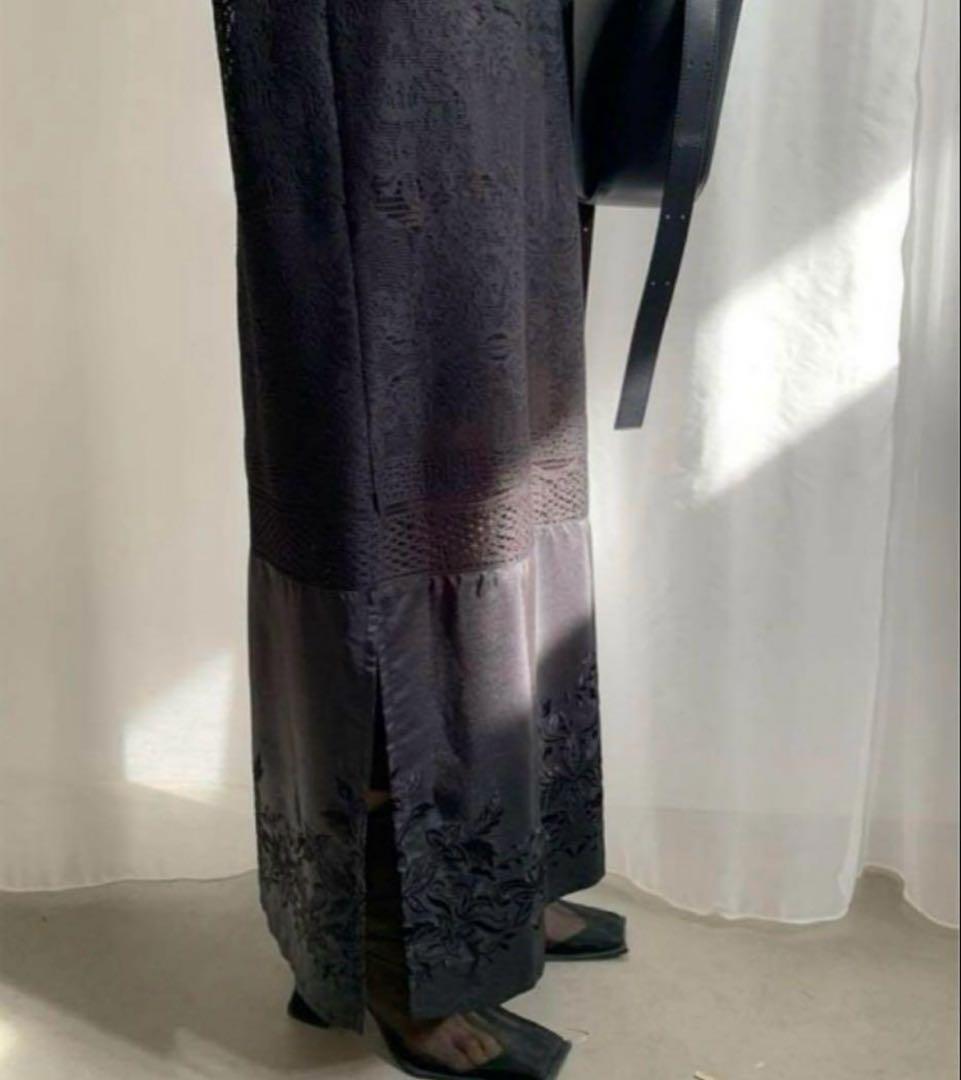 AMERI ATTRACTIVE LACE DRESS ブラック Ｓサイズ