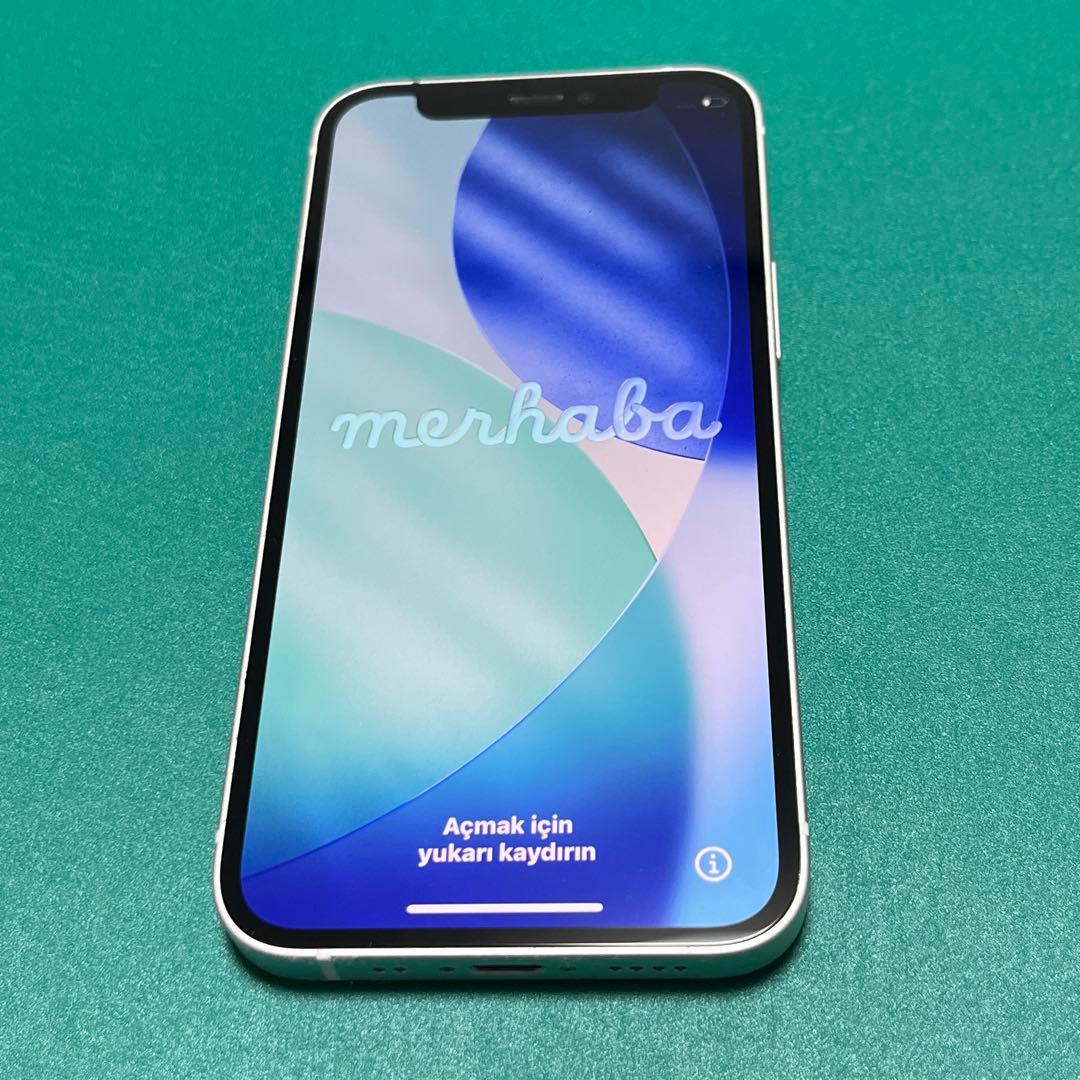 【美品】iPhone 12 mini ホワイト 64GB バテリ100% 16