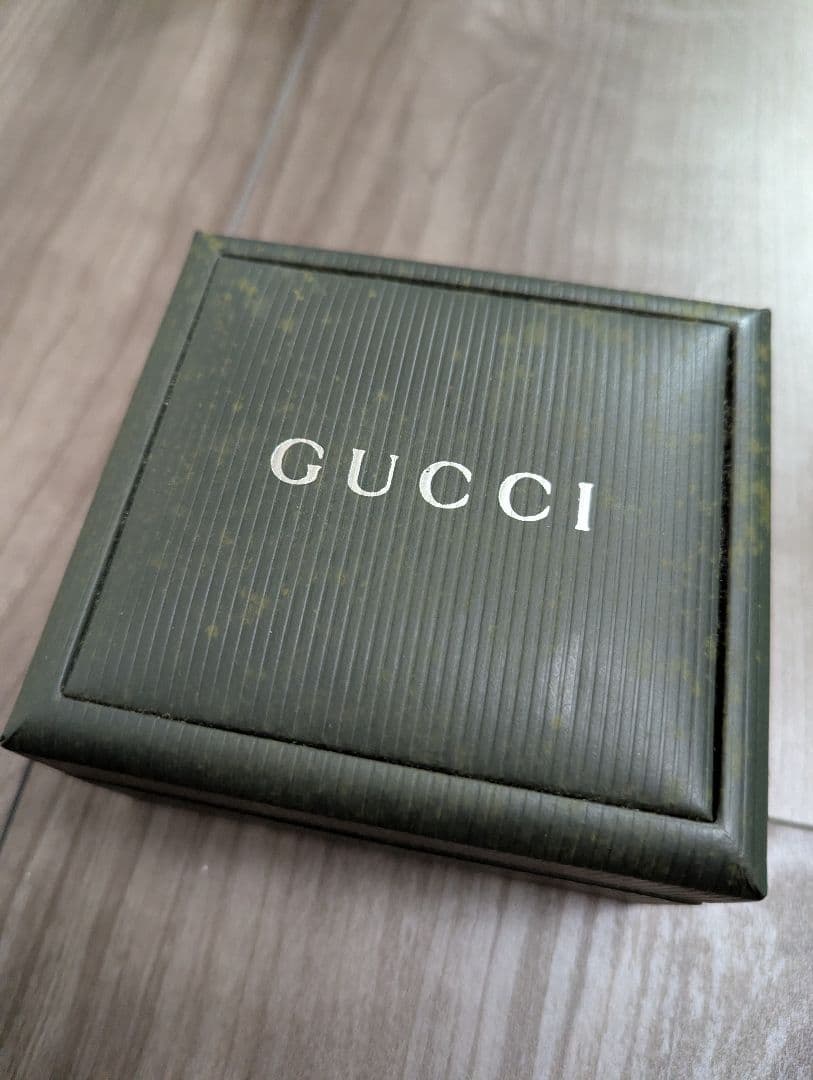 L*u様 美品 GUCCI リザード レザー Gロゴブレスレットバングル ブルー