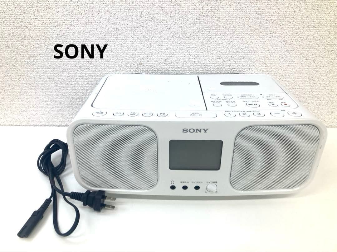 SONY ソニー CFD-S401W ホワイト CDプレーヤー ラジカセ