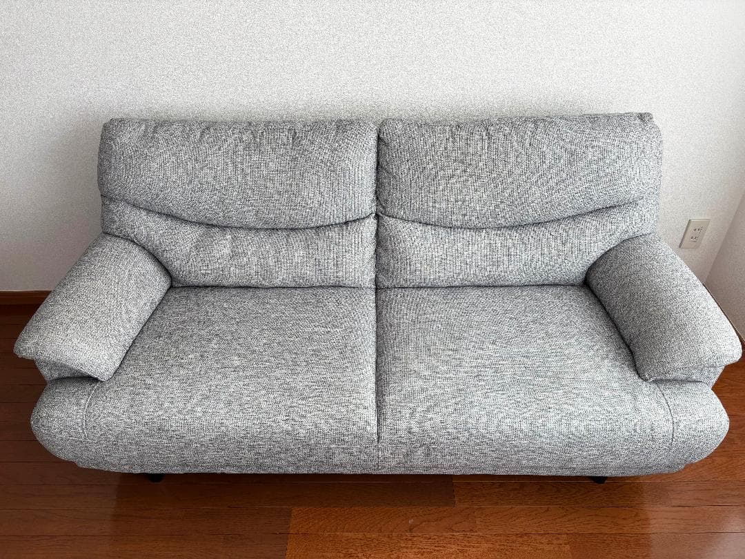 【美品・配送料込み価格】ニトリ 3人用 布張 ソファ(キャッツ3 GY)
