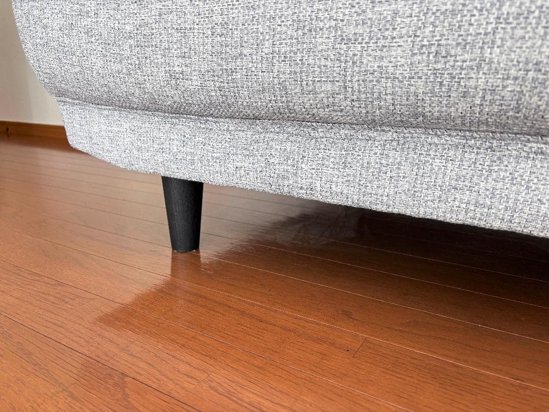 【美品・配送料込み価格】ニトリ 3人用 布張 ソファ(キャッツ3 GY)