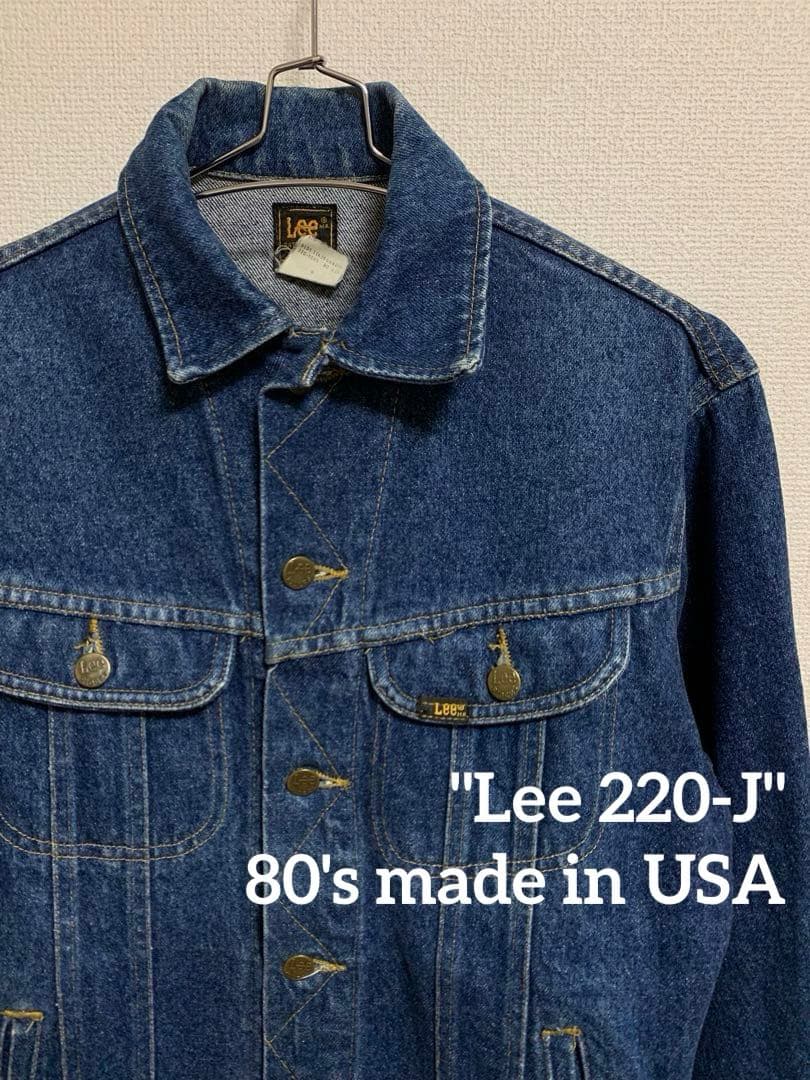s*o様 美品【80s USA製】Lee 220-J PATD-153438 濃