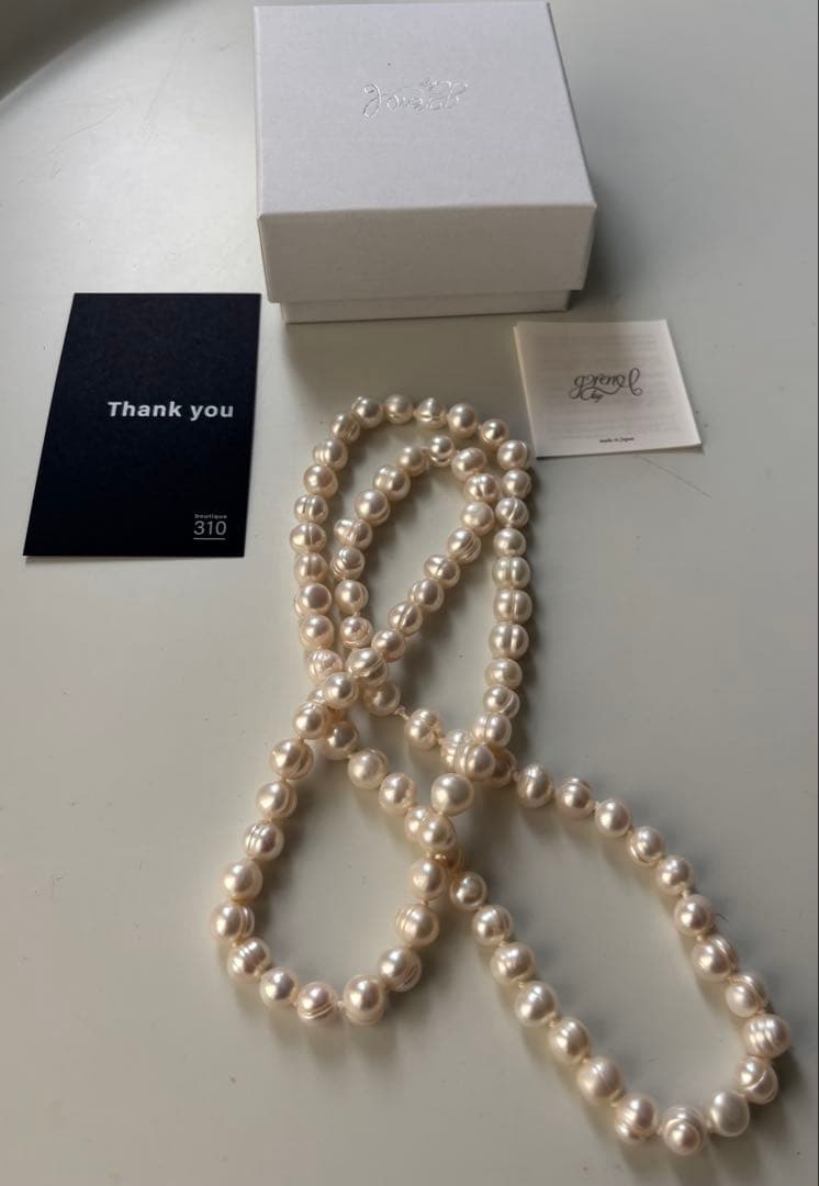 淡水パールネックレス 80センチ　佐藤佳菜子