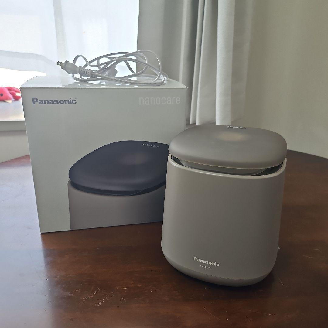 【美品】Panasonic ナノケア スチーマー グレー EH-SA70-H