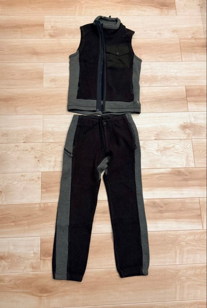 mountain research フリース パンツ　ベスト　セットアップ