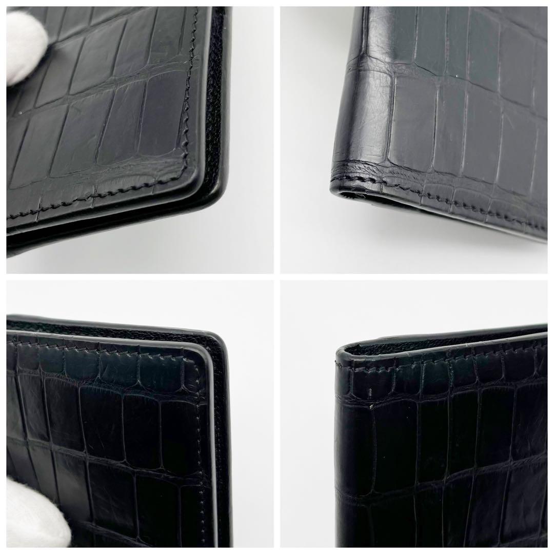 レア　ルイヴィトン オーガナイザードゥポッシュ　名刺入れ　黒　クロコダイル