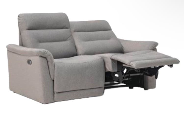 レイコージャパン3人掛け 撥水電動リクライニングファブリックソファマグナ グレー