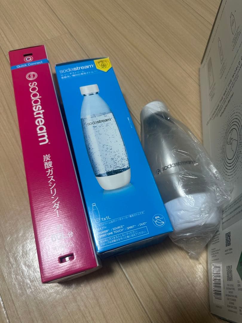 ソーダストリーム sodastream TERRA 白 バリューキットセット