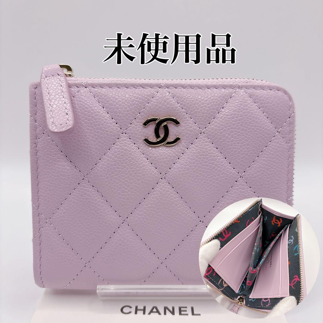 未使用 CHANEL シャネル 財布 スモールジップウォレット ケース