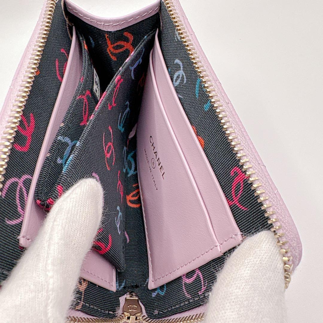 未使用 CHANEL シャネル 財布 スモールジップウォレット ケース