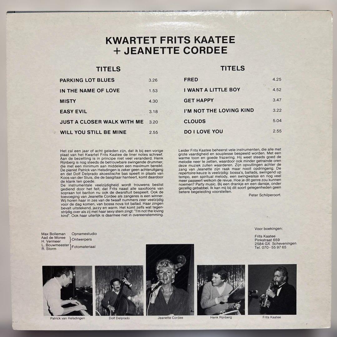 洋楽 Kwartet Frits Kaatee + Jeanette Cordee