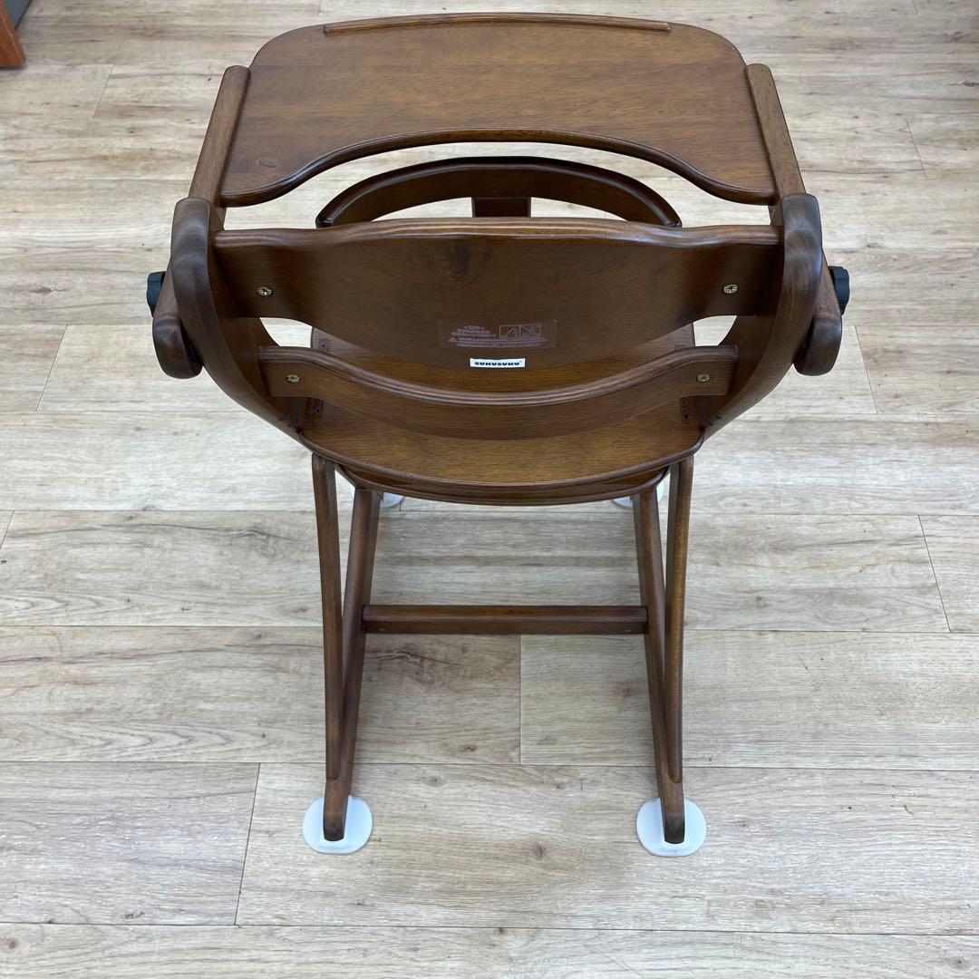 【美品】大和屋 yamatoya すくすくスリムフィットチェア テーブルガード付