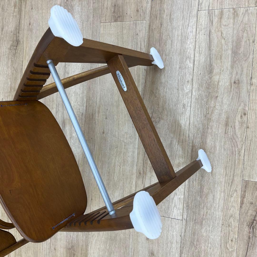 【美品】大和屋 yamatoya すくすくスリムフィットチェア テーブルガード付