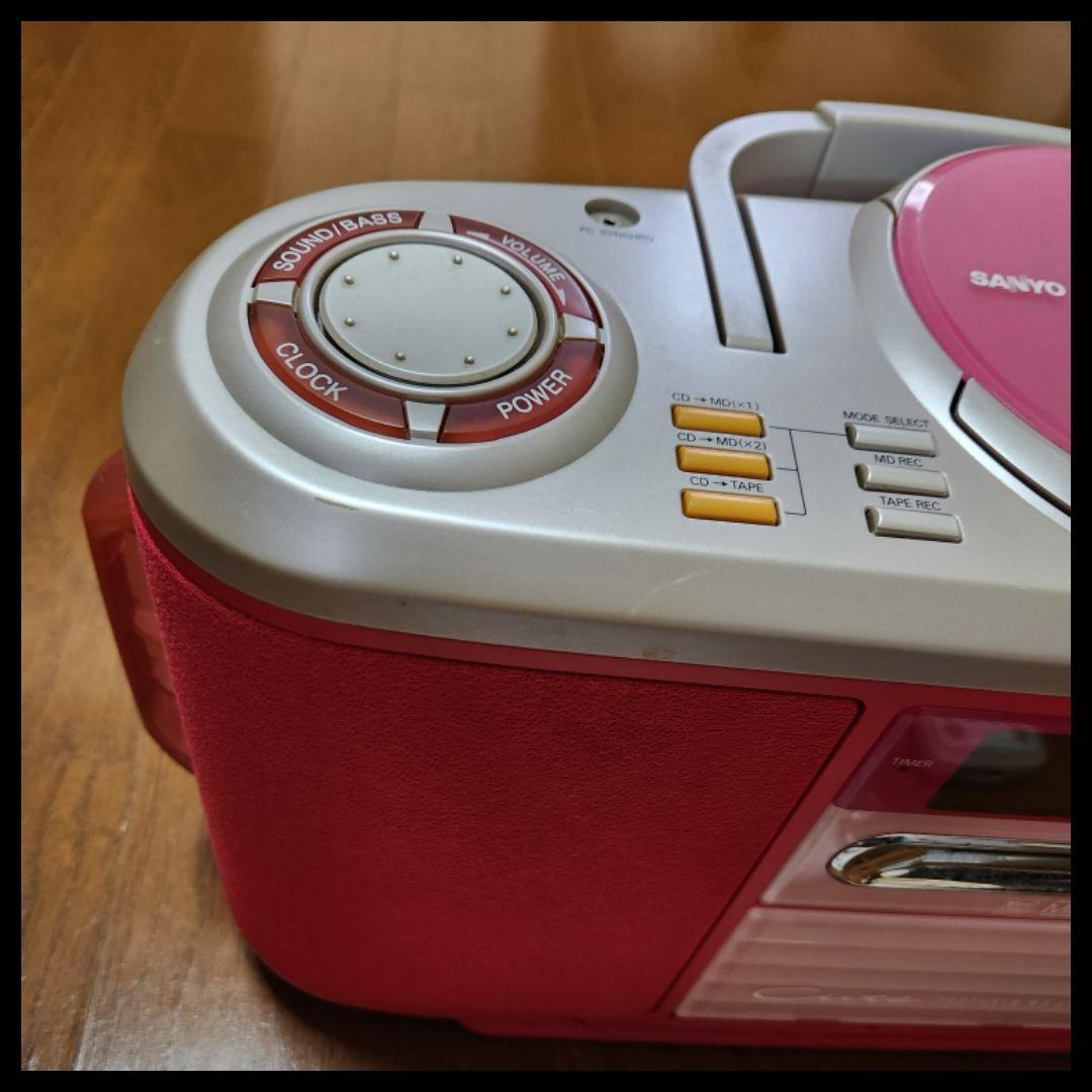 SANYO サンヨー PH-MD9 CD MD カセット ラジオ 対応 年代品
