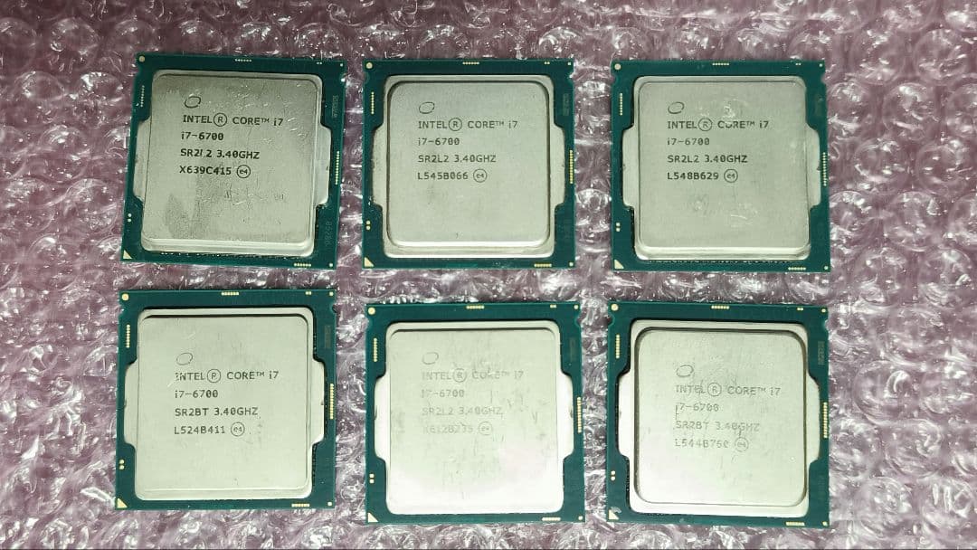 core i7 6700 6個まとめ売り動作確認済み