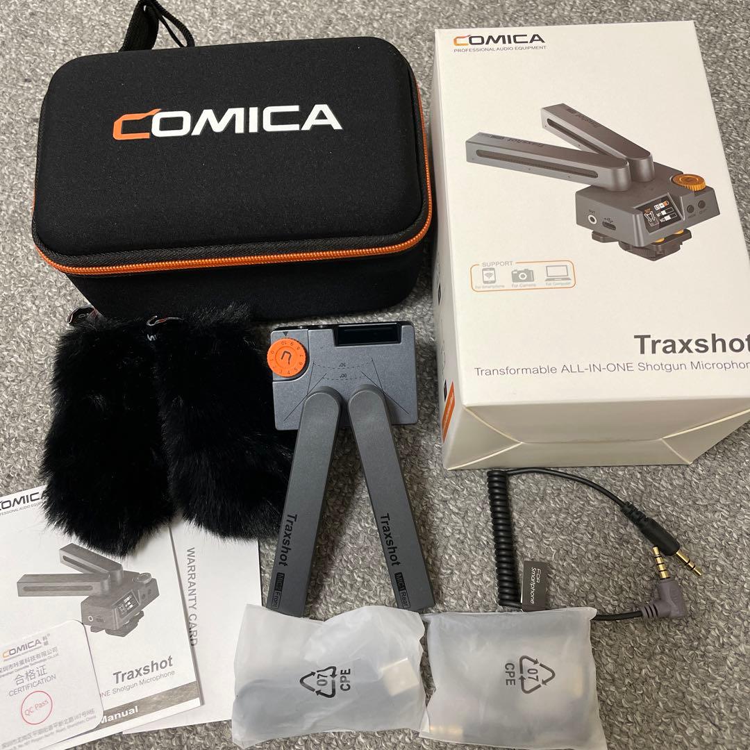 Comica Traxshot 小型コンデンサーマイク,スマホマイク