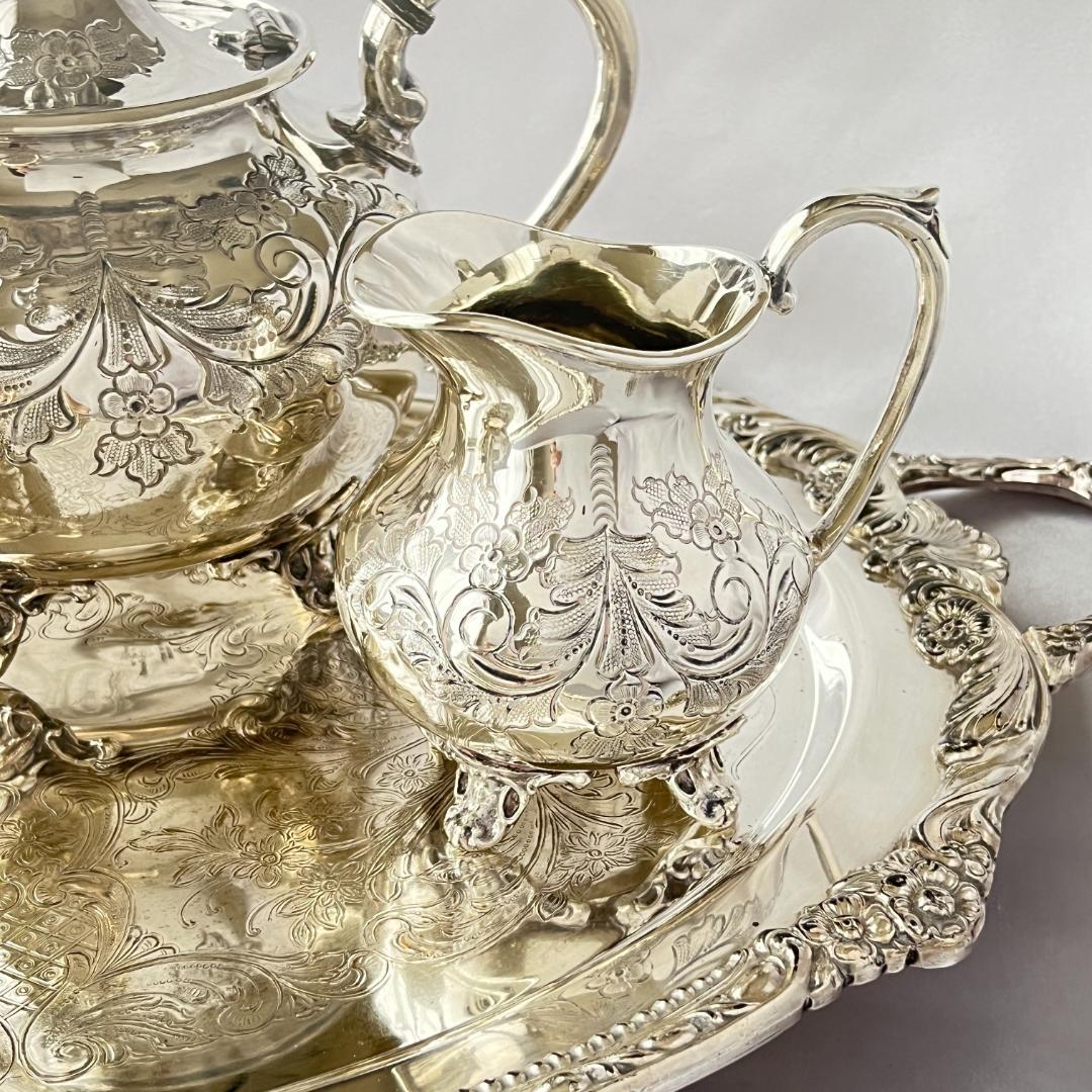 【Harts The Silversmiths】 ファルコンのティーセット 3点