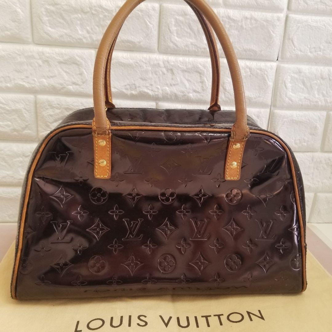 ルイヴィトン モノグラム ヴェルニ トンプキンスクエア トートバッグ ボストン