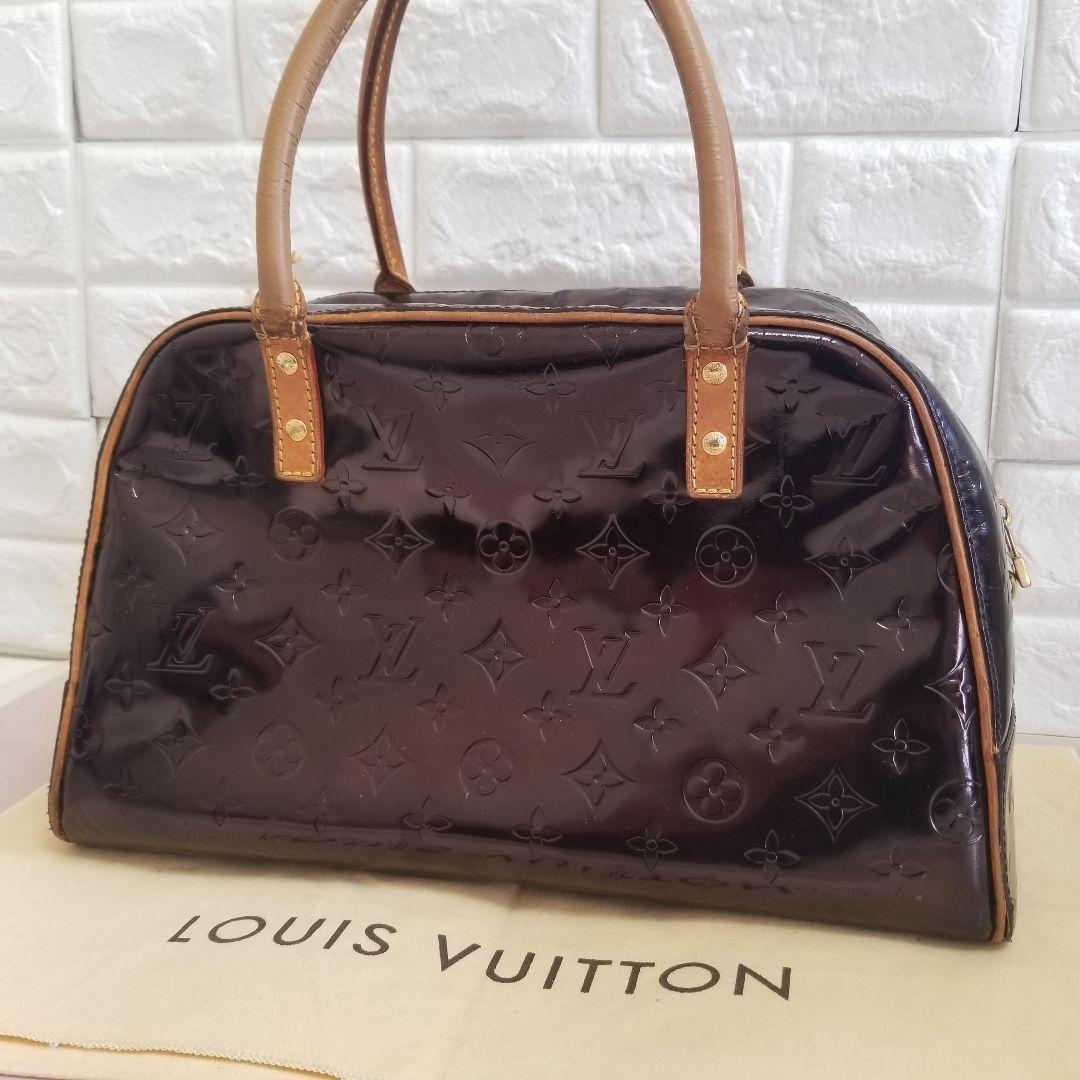 ルイヴィトン モノグラム ヴェルニ トンプキンスクエア トートバッグ ボストン