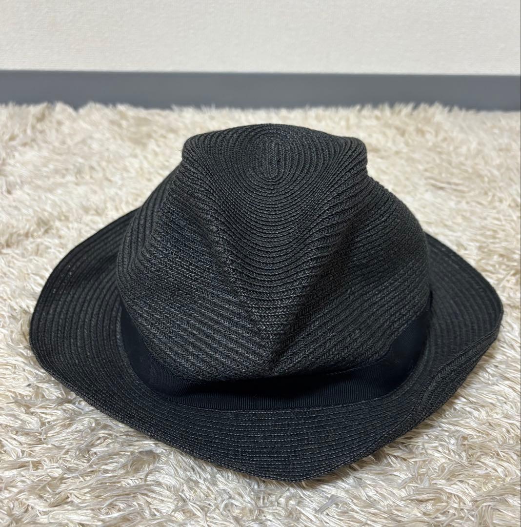 美品　mature ha. 　マチュアーハ BOXED HAT ペーパーハット