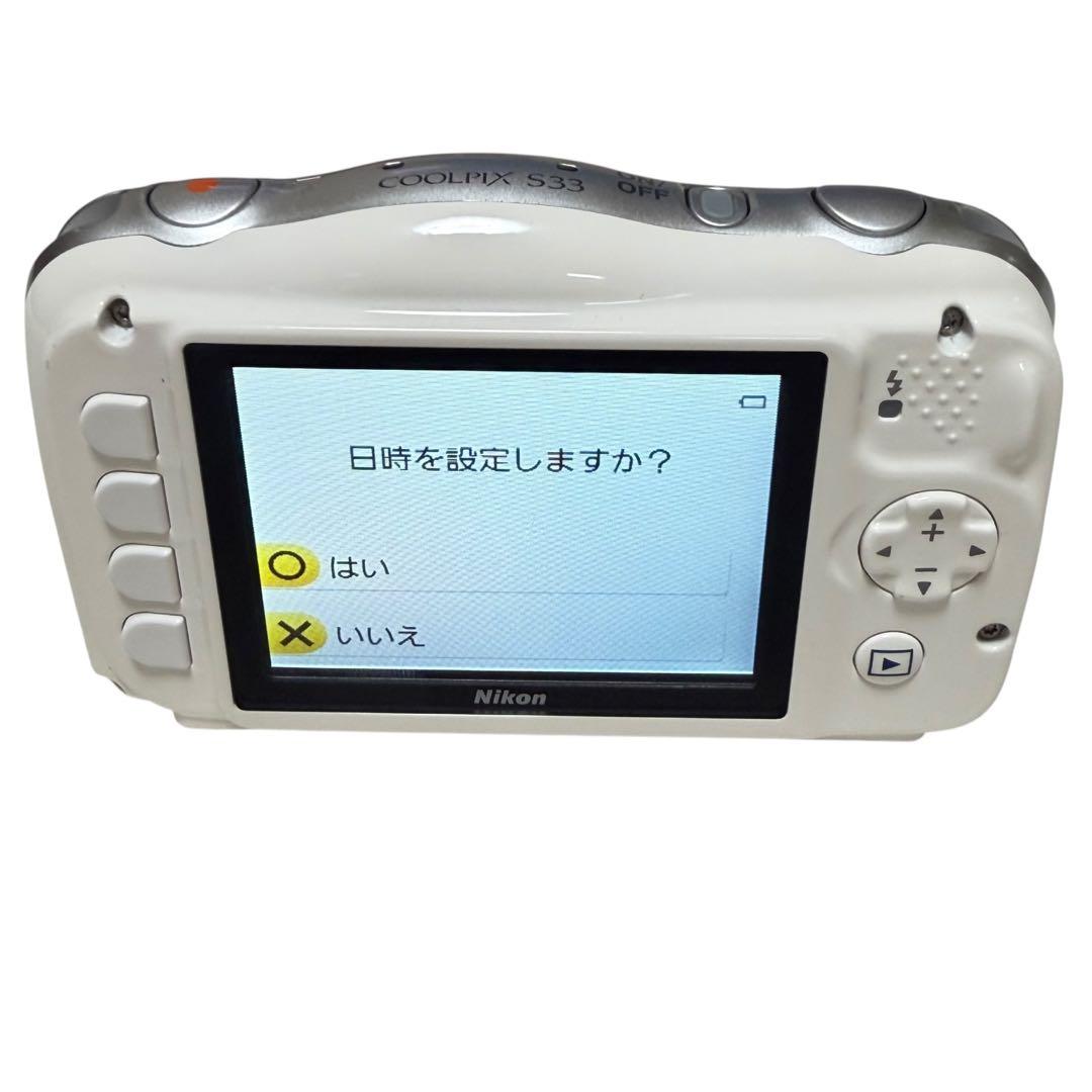 (完品・美品)Nikon COOLPIX S33 防水デジカメ 付属品完備