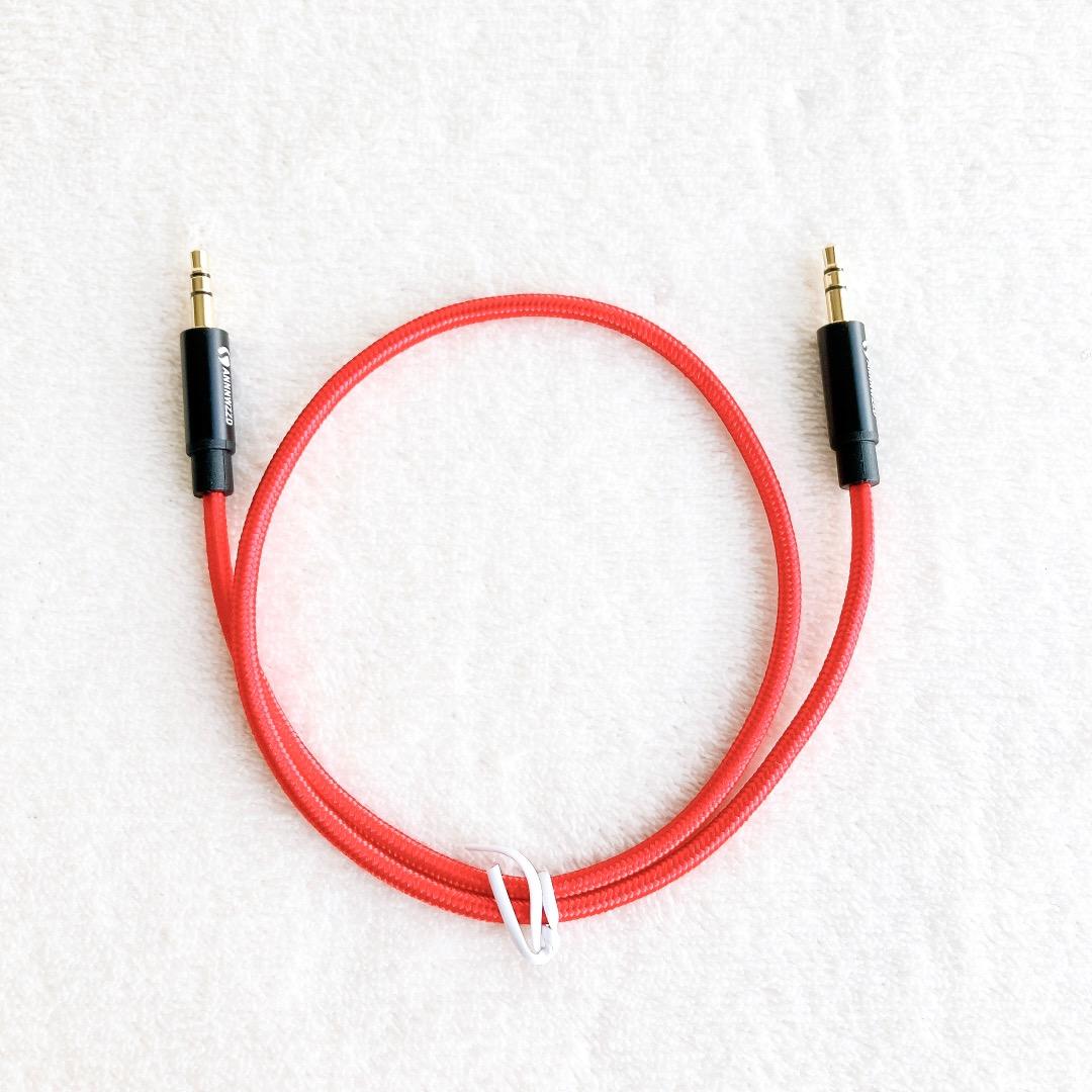✨ 3.5mmAUXケーブル オーディオケーブル ステレオミニプラグ 24K