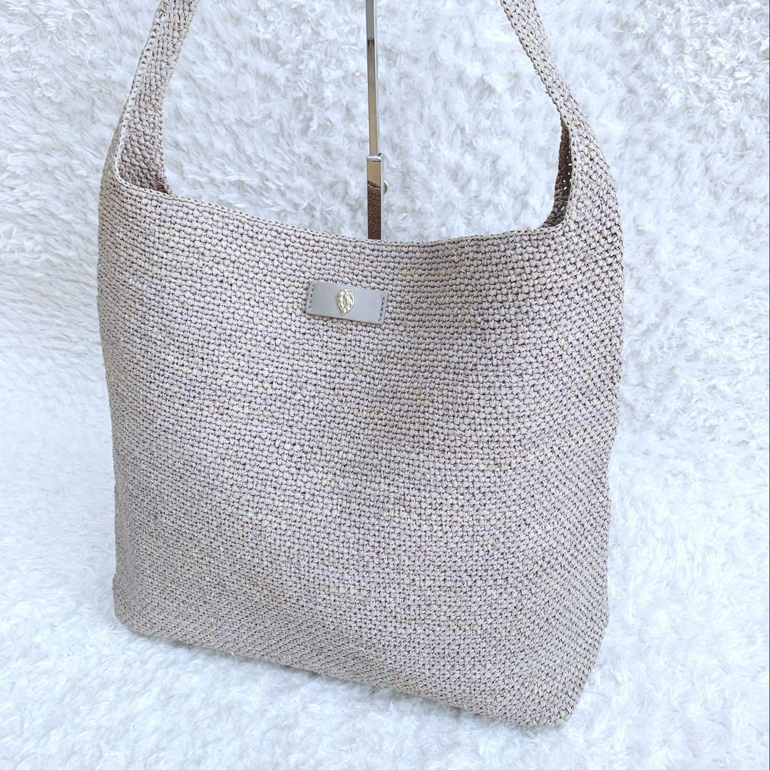 ほほ未使用♪ ヘレンカミンスキー　ラフィア　ワンハンドルショルダーバッグ