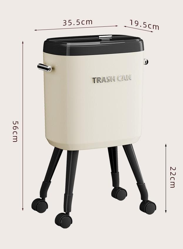 新品 北欧モダン 高脚 レッド ダストボックス ゴミ箱 インテリア 蓋付き