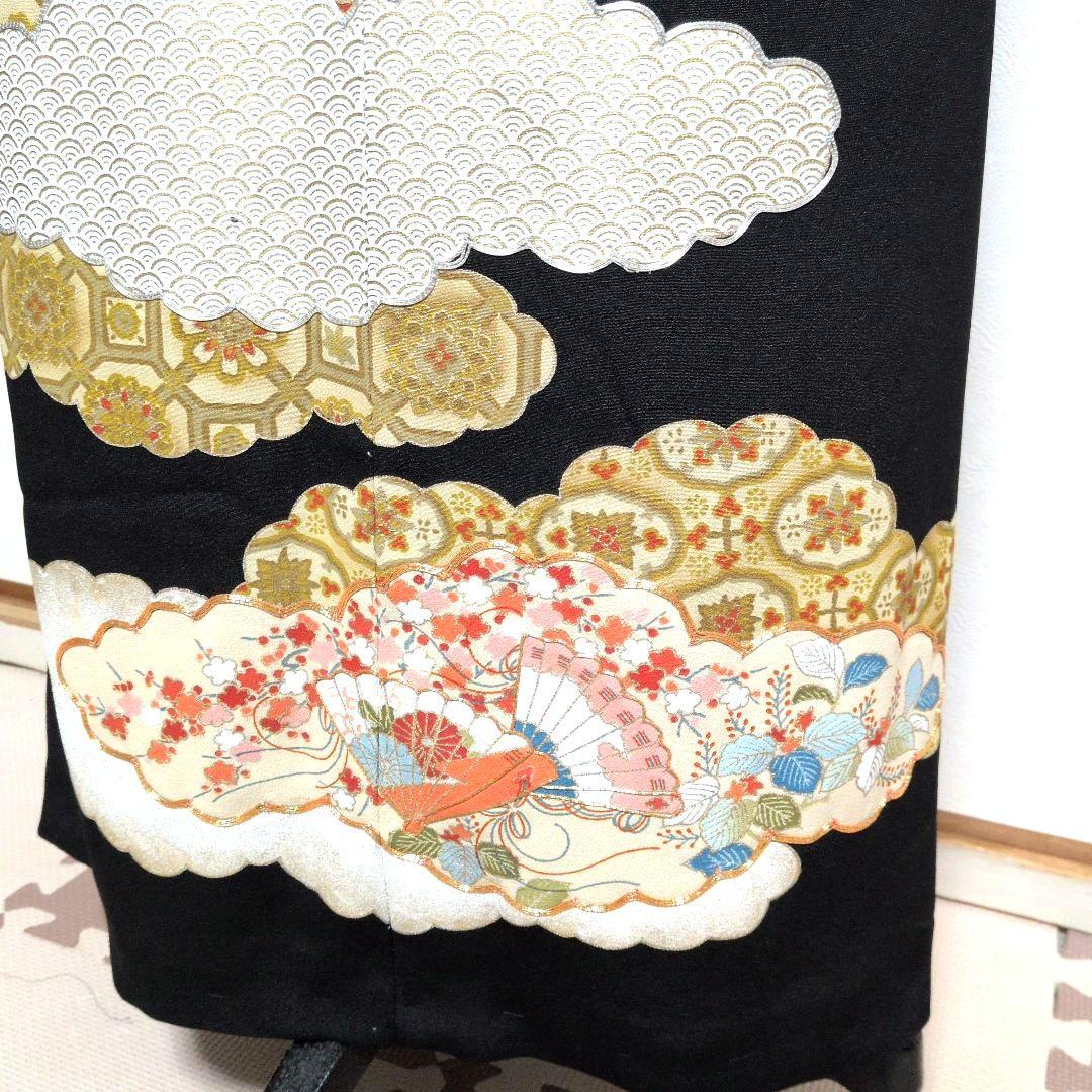 留袖リメイクAラインワンピースハレの日結婚式　発表会　卒業式パーティー13号