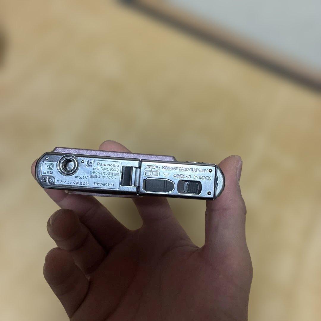 動作確認済 LUMIX 12メガピクセルデジタルカメラ ピンク DMC-FX40