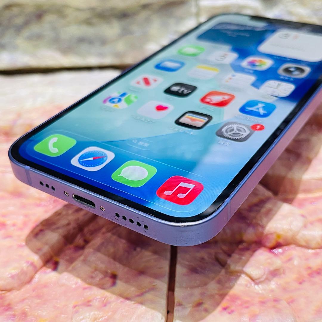 SIMフリー iPhone12 128GB パープル 新品電池